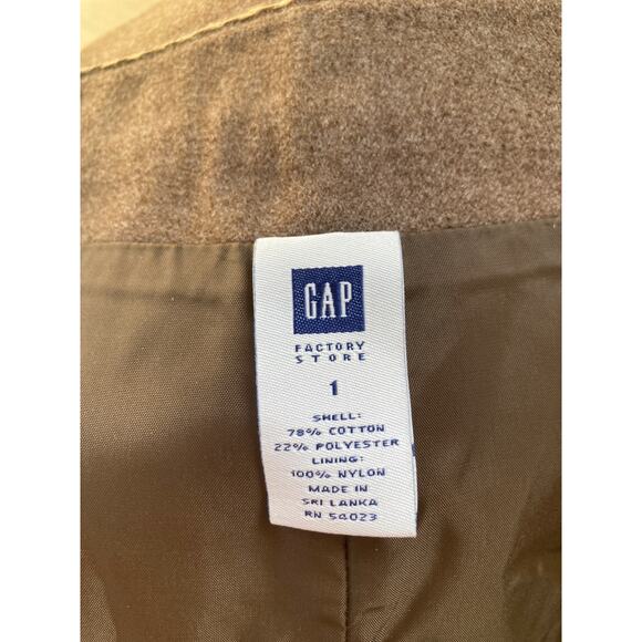Gap Brown Felt Pencil Skirt, Size 1 - Picture 4 of 6